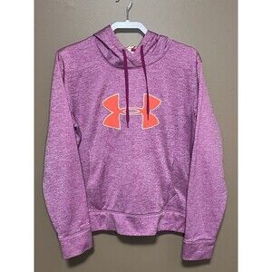 Under Armour Womens Storm Cold Gear Pink Pullover Hoodie Sweatshirt size Large